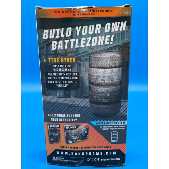 Bunkr Battle Zones Inflatable Tire Stack Water Blaster Game Accessory - Picture 2 of 5